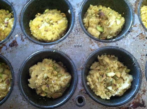 Lemon Pistachio Cornmeal Muffins #4