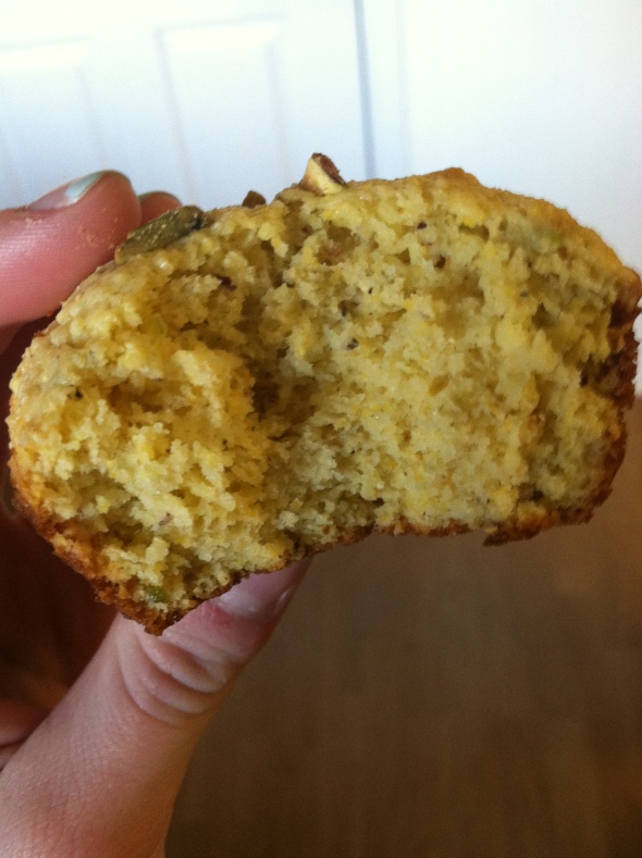 Lemon Pistachio Cornmeal Muffins #7